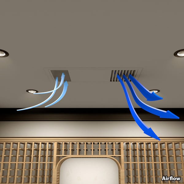 Whisperkool Ductless Split Ceiling Mount 4000 Summit Cool Cellars